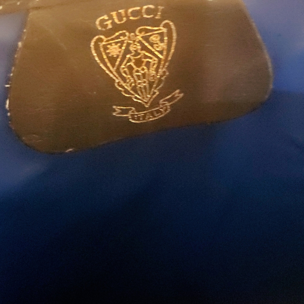 Gucci tote blue an gray GG PRINT HARD CANVAS - Picture 6 of 10